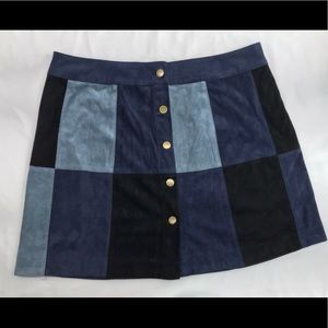 Cotton candy patch work skirt size large